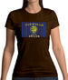 Oregon Barcode Style Flag Womens T-Shirt