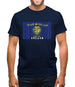 Oregon Barcode Style Flag Mens T-Shirt