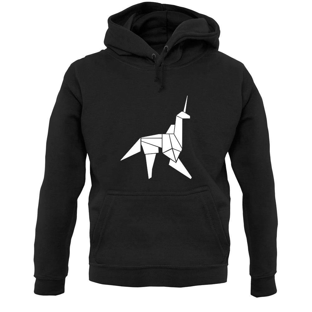 Origami Paper Unicorn Unisex Hoodie