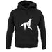 Origami Paper Unicorn unisex hoodie