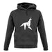 Origami Paper Unicorn unisex hoodie