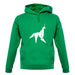 Origami Paper Unicorn unisex hoodie