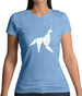 Origami Paper Unicorn Womens T-Shirt