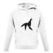 Origami Paper Unicorn unisex hoodie