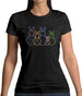 Bunny Family Outline Womens T-Shirt