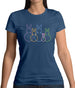 Bunny Family Outline Womens T-Shirt