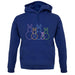 Bunny Family Outline unisex hoodie