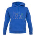 Bunny Family Outline unisex hoodie