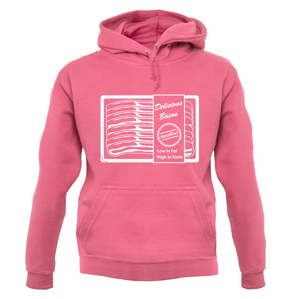 Delicious Bacon, Low In Fat - High In Taste unisex hoodie