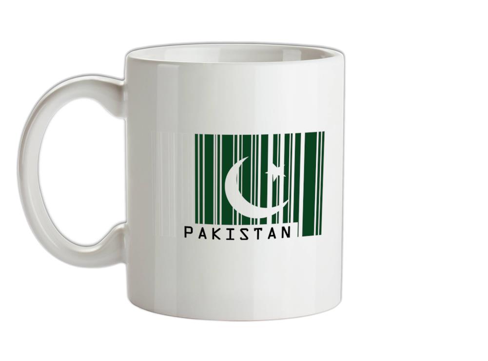 Pakistan Barcode Style Flag Ceramic Mug