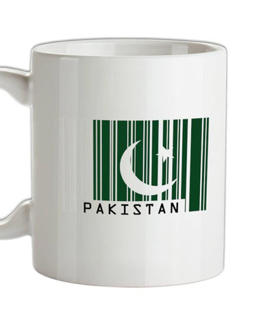 Pakistan Barcode Style Flag Ceramic Mug