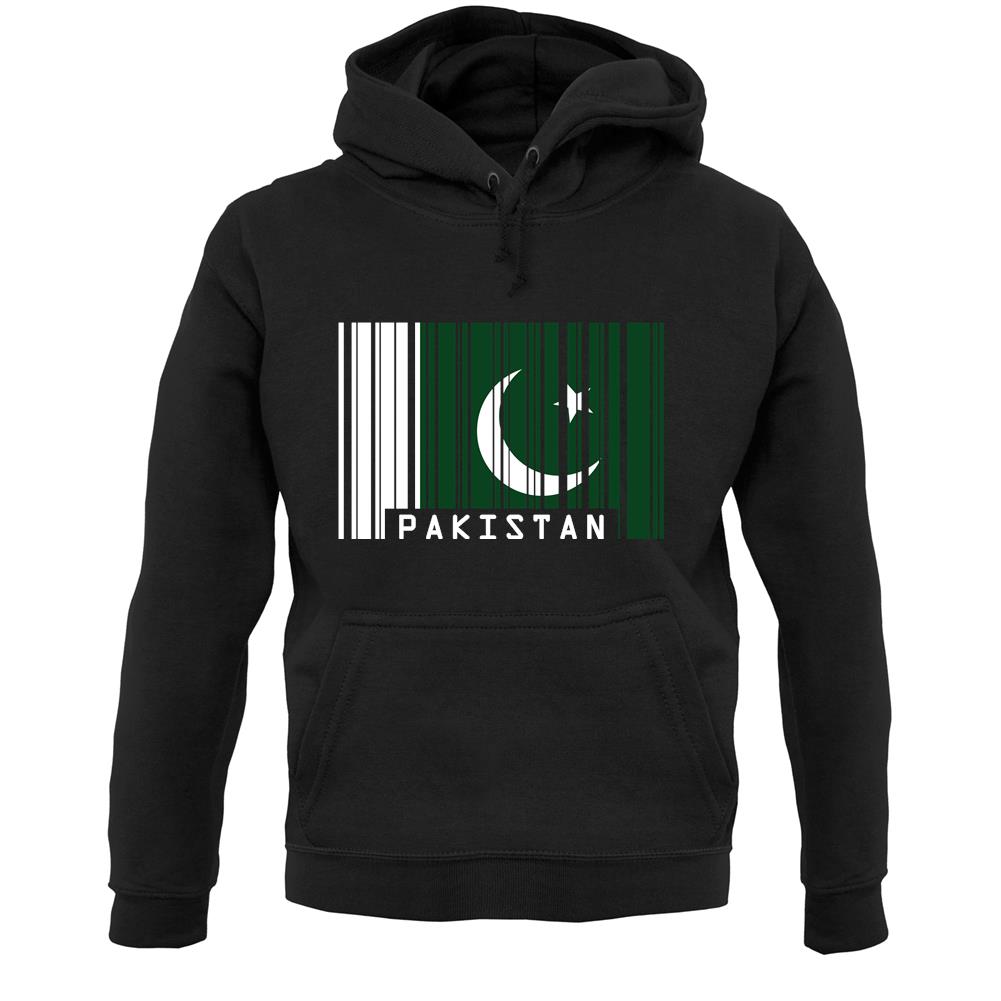 Pakistan Barcode Style Flag Unisex Hoodie
