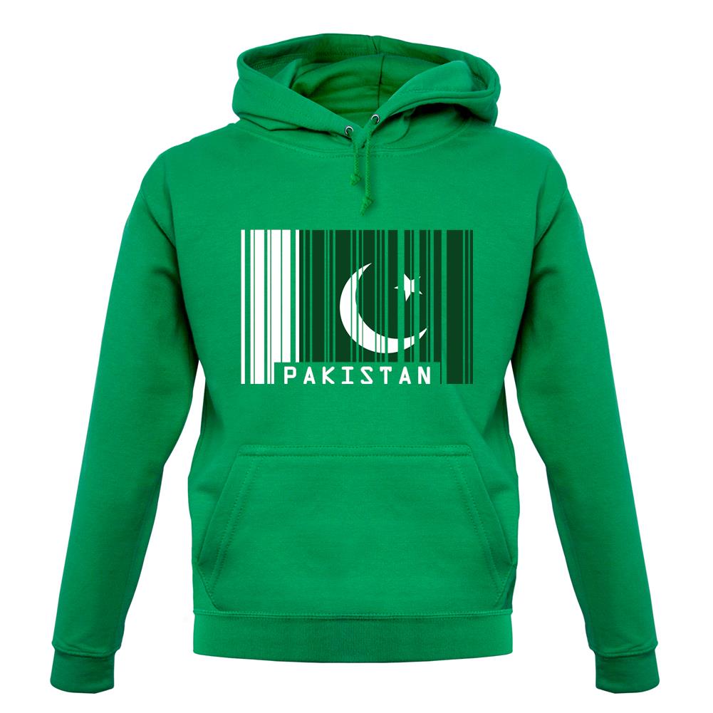 Pakistan Barcode Style Flag unisex hoodie