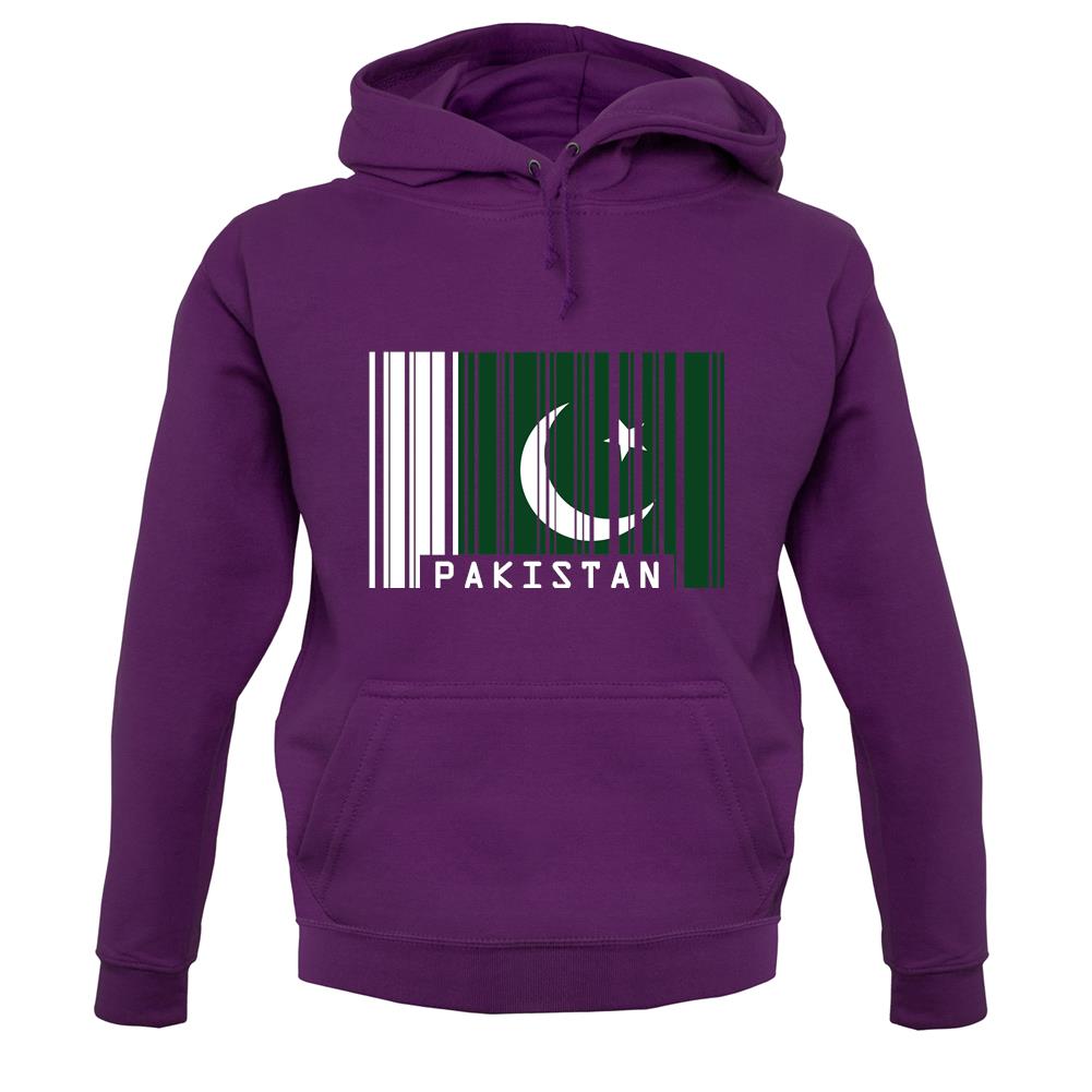 Pakistan Barcode Style Flag unisex hoodie
