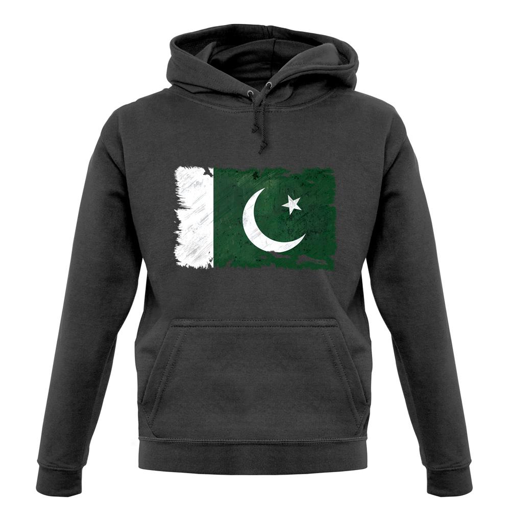 Pakistan Grunge Style Flag unisex hoodie