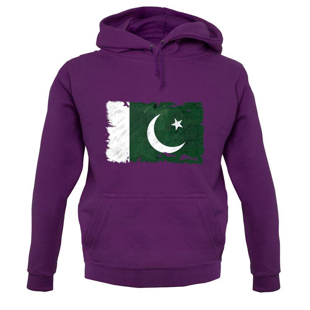 Pakistan Grunge Style Flag unisex hoodie