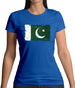 Pakistan Grunge Style Flag Womens T-Shirt