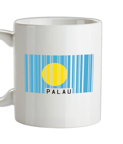 Palau Barcode Style Flag Ceramic Mug