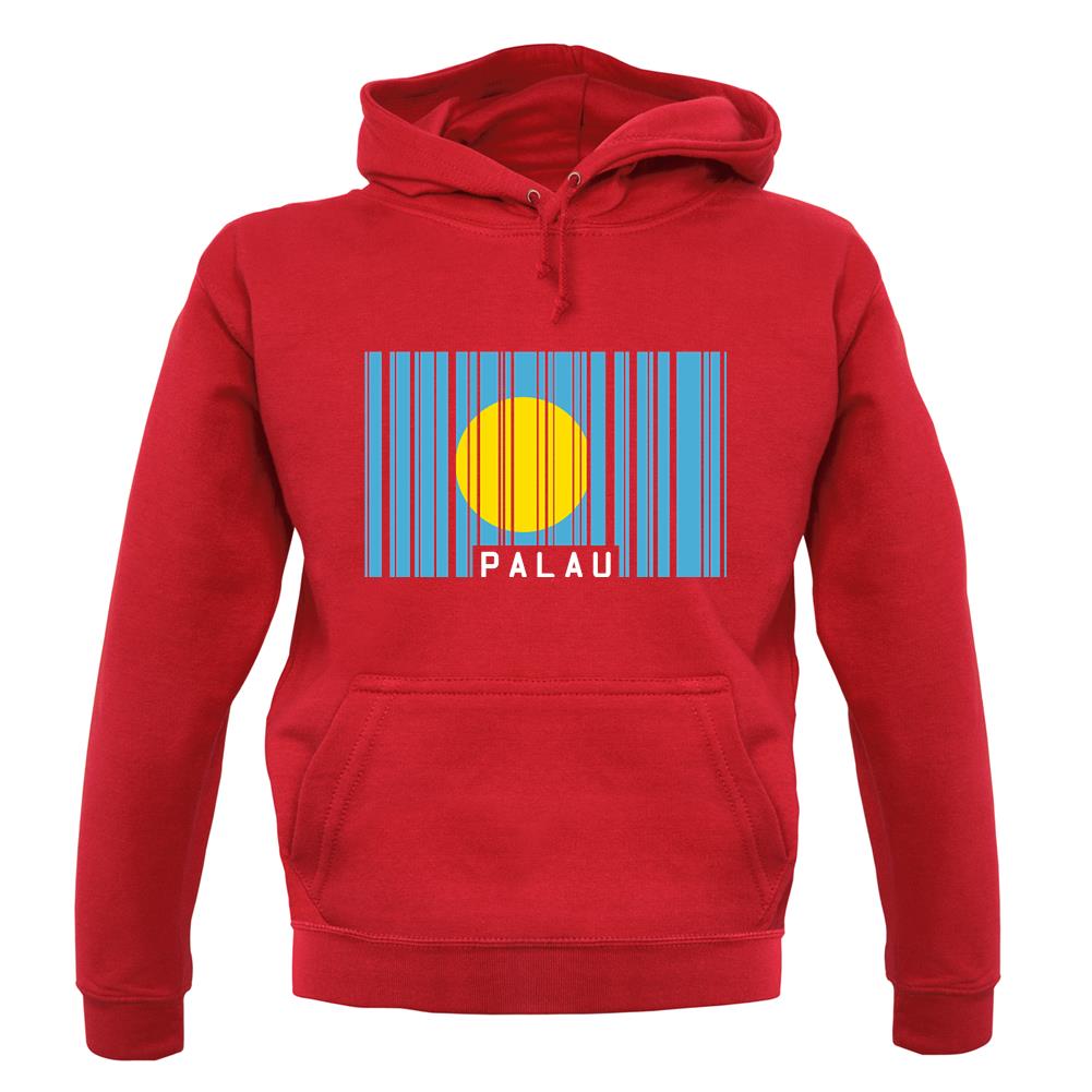 Palau Barcode Style Flag unisex hoodie