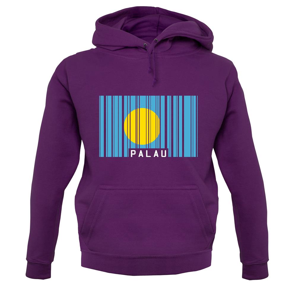 Palau Barcode Style Flag unisex hoodie