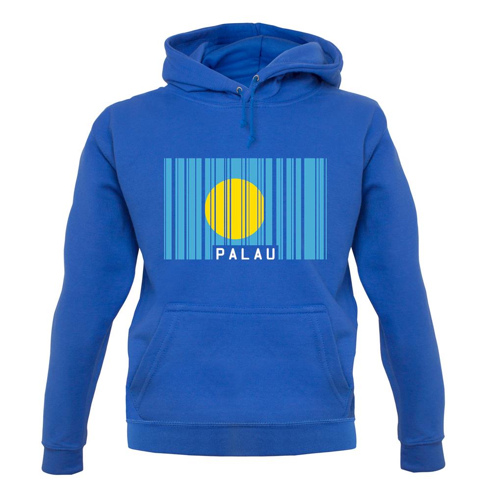 Palau Barcode Style Flag unisex hoodie