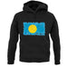 Palau Grunge Style Flag unisex hoodie