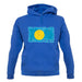 Palau Grunge Style Flag unisex hoodie