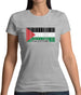 Palestine Barcode Style Flag Womens T-Shirt