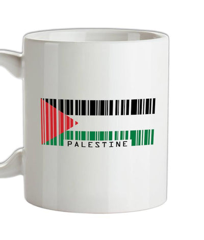 Palestine Barcode Style Flag Ceramic Mug