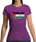 Palestine Barcode Style Flag Womens T-Shirt