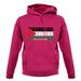 Palestine Barcode Style Flag unisex hoodie