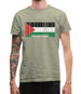 Palestine Barcode Style Flag Mens T-Shirt