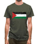 Palestine Grunge Style Flag Mens T-Shirt