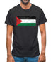 Palestine Grunge Style Flag Mens T-Shirt