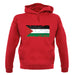 Palestine Grunge Style Flag unisex hoodie