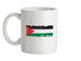 Palestine Grunge Style Flag Ceramic Mug