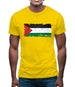 Palestine Grunge Style Flag Mens T-Shirt