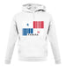 Panama Barcode Style Flag unisex hoodie