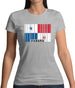 Panama Barcode Style Flag Womens T-Shirt