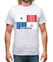 Panama Barcode Style Flag Mens T-Shirt