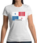 Panama Barcode Style Flag Womens T-Shirt