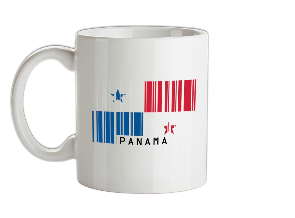 Panama Barcode Style Flag Ceramic Mug