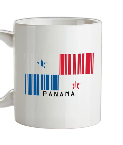 Panama Barcode Style Flag Ceramic Mug