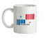 Panama Barcode Style Flag Ceramic Mug