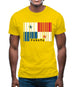 Panama Barcode Style Flag Mens T-Shirt
