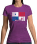 Panama Barcode Style Flag Womens T-Shirt