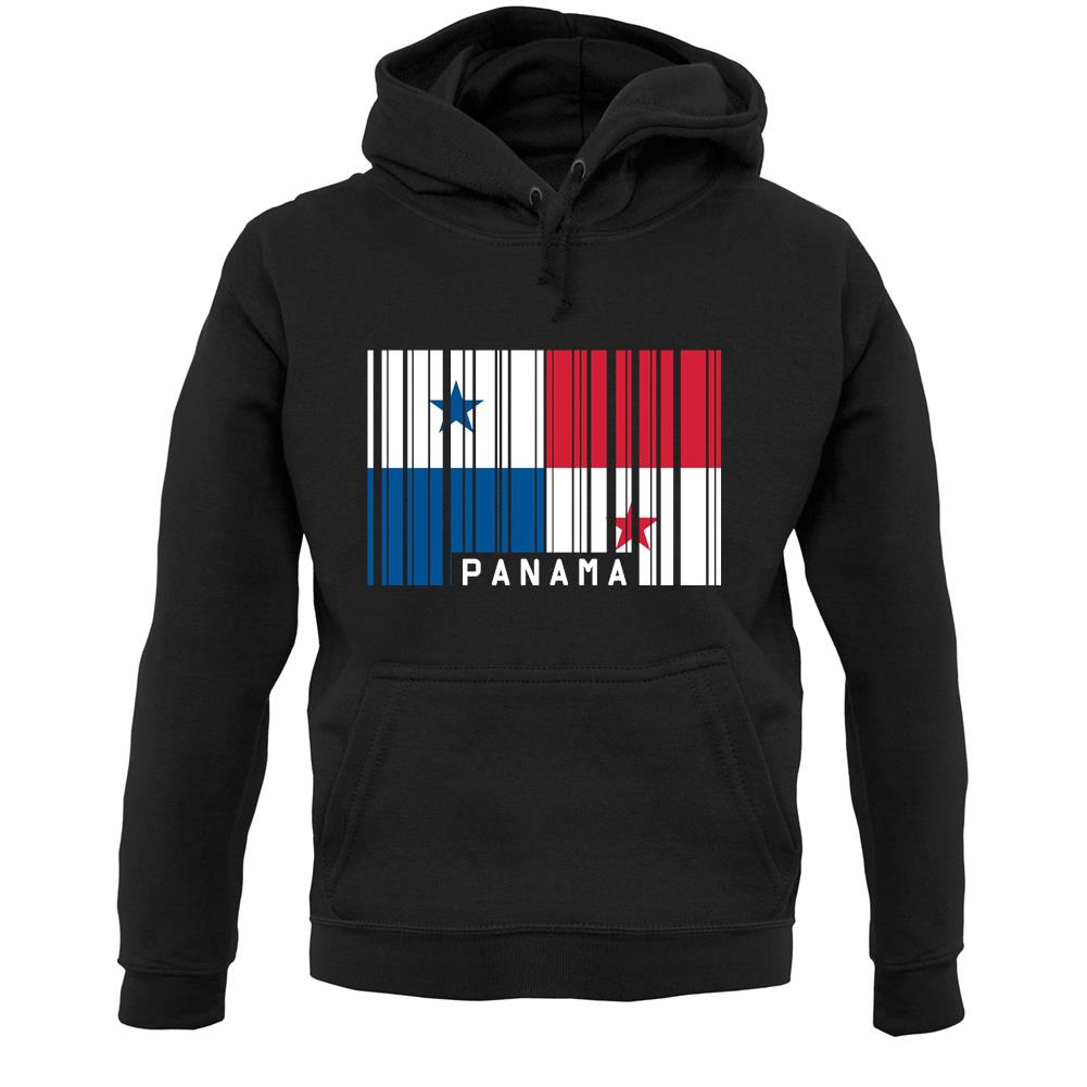 Panama Barcode Style Flag Unisex Hoodie