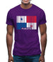 Panama Barcode Style Flag Mens T-Shirt