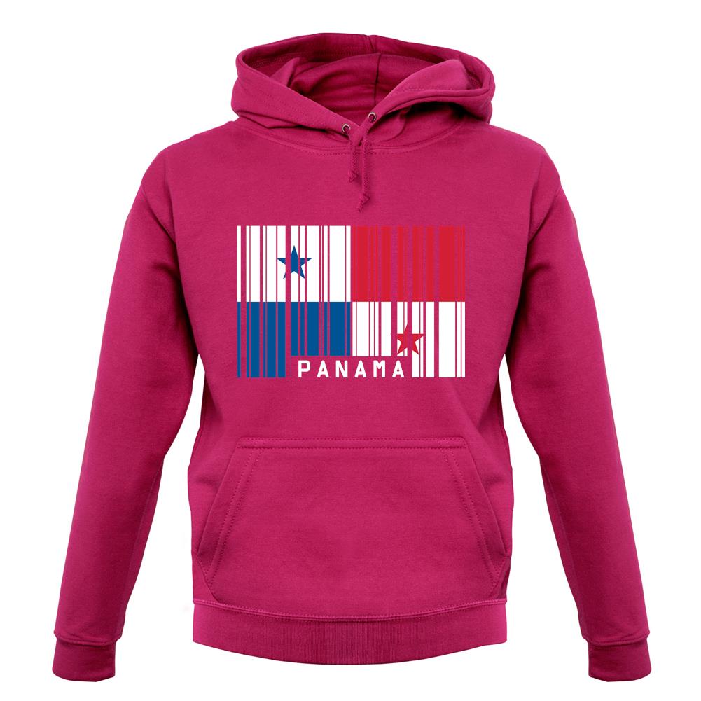 Panama Barcode Style Flag unisex hoodie