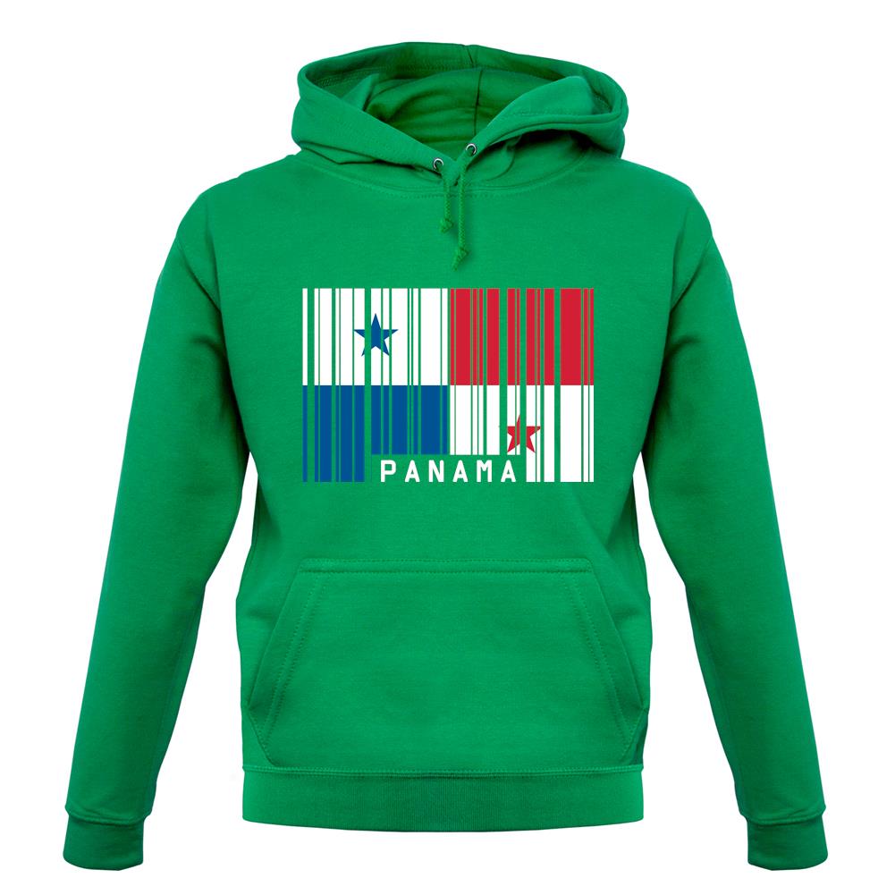 Panama Barcode Style Flag unisex hoodie
